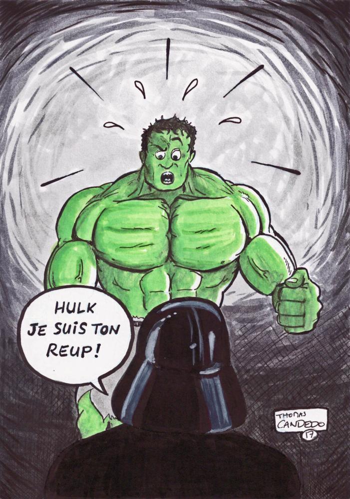 Dark Vador qui parle en verlan à Hulk